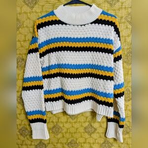 Allison + Zoe  Colorful Striped Women's Sweater